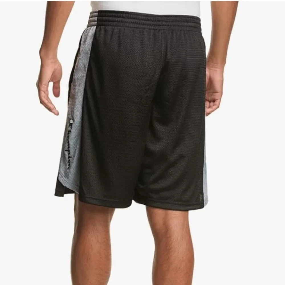 NWT Champion Men's Mesh Basketball Shorts Side Script Logo Small 10